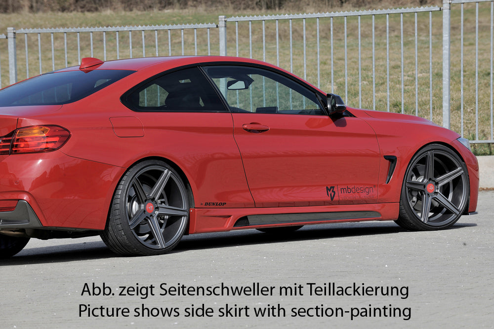 Rieger 00099245 BMW 4 Series F32 F33 Right Side Skirt - Carbon-Look