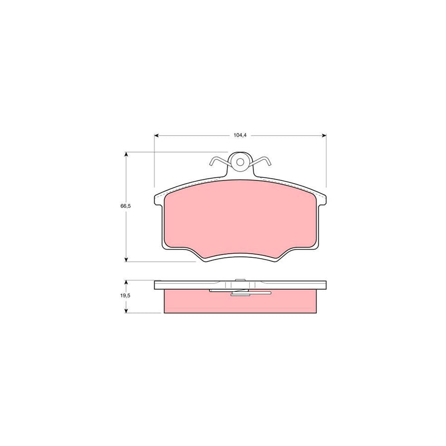 TRW Gdb628 Brake Pad Set Not Prepared For Wear Indicator With Brake Caliper Screws With Accessories