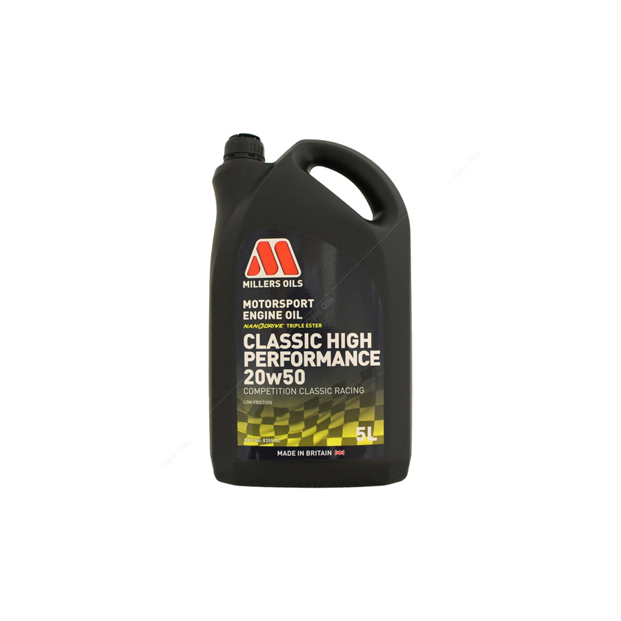 Millers Oils Motorsport Classic High Performance 20w-50 Fully Synthetic Engine Oil 5l