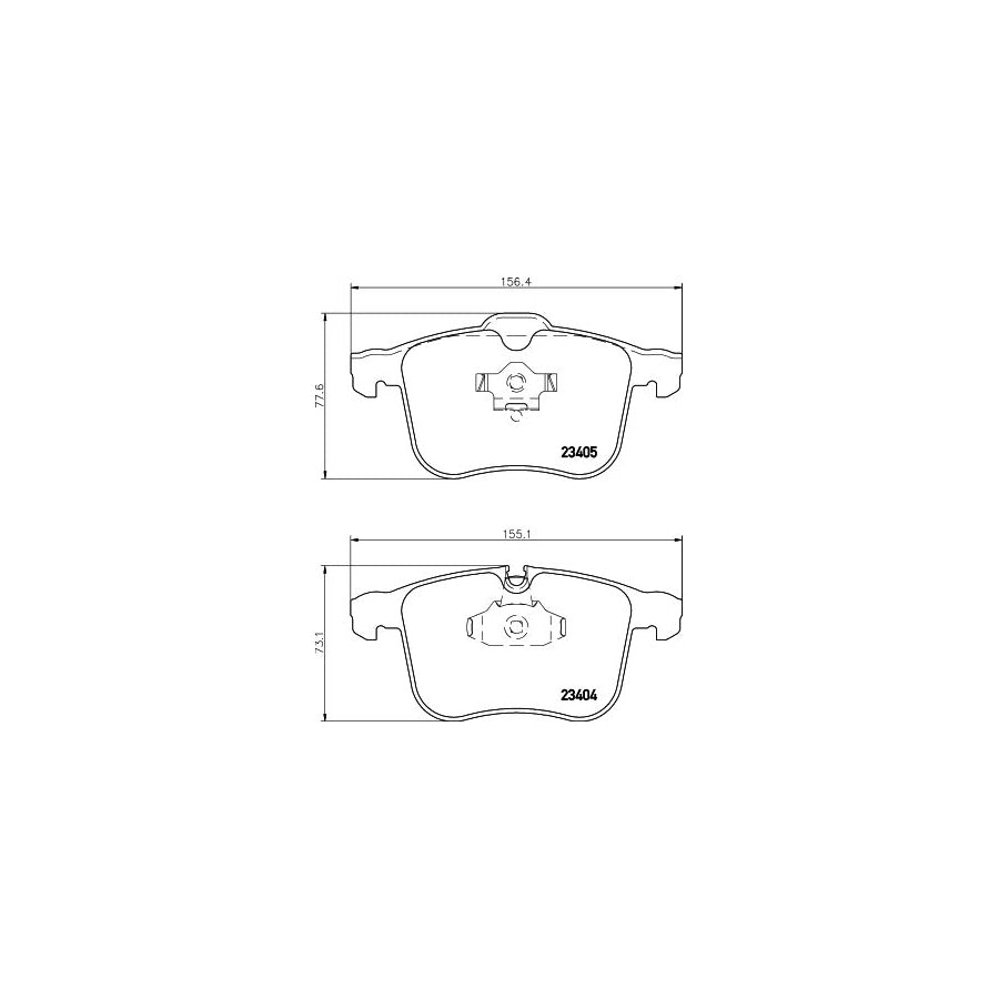 Hella 8DB 355 009 431 Brake Pad Set Prepared For Wear Indicator With Accessories