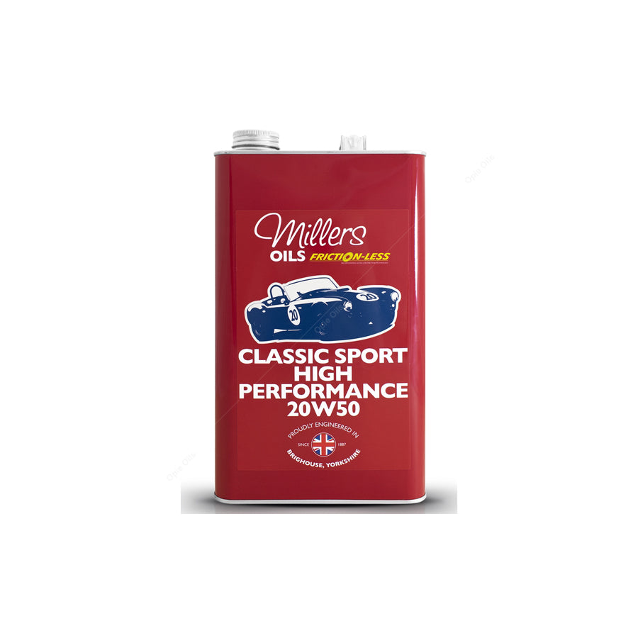 Millers Oils Classic Sport High Performance 20W-50 Fully Synthetic Engine Oil 5l