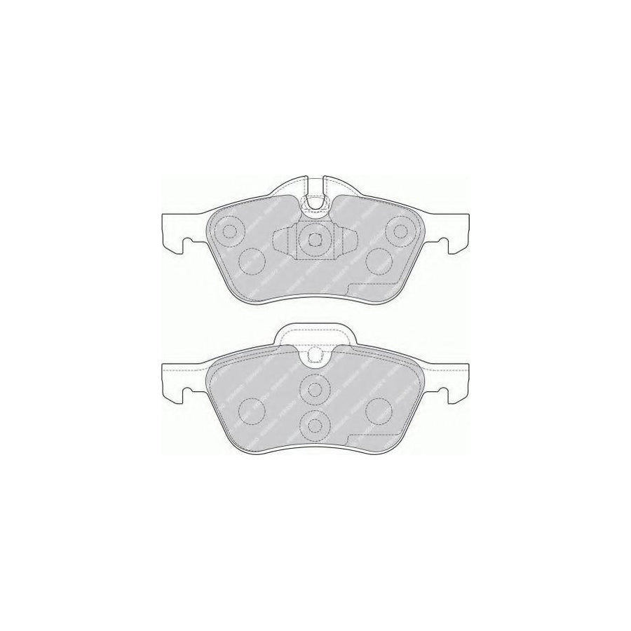 Ferodo Sl Fsl1499 Brake Pad Set Prepared For Wear Indicator With Piston Clip