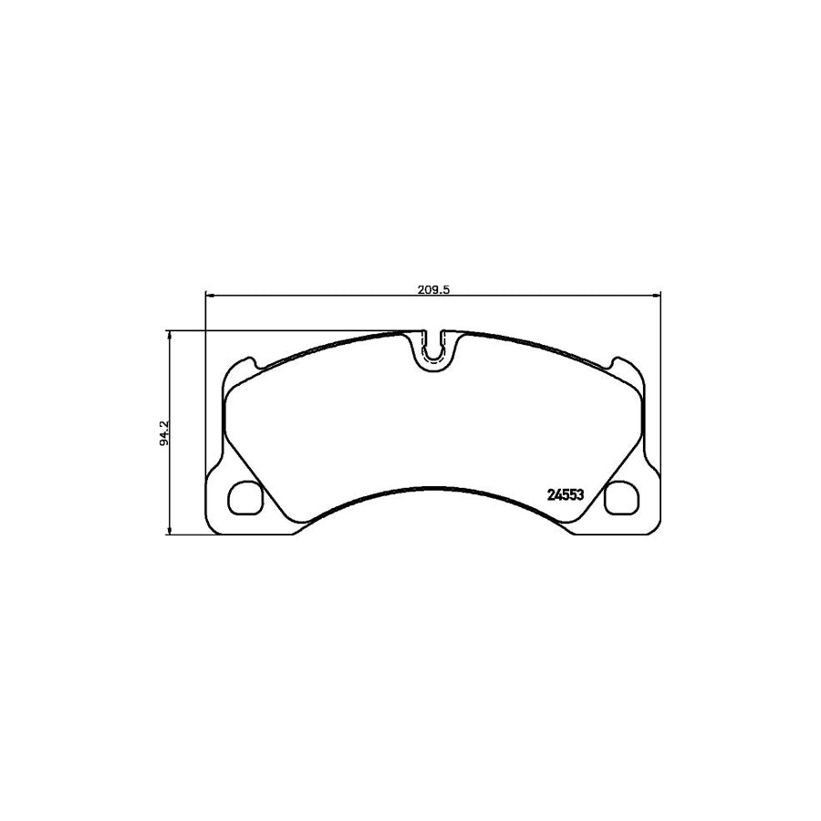 Hella 8DB 355 014 151 Brake Pad Set Prepared For Wear Indicator With Accessories