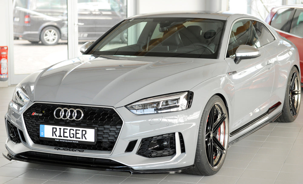 Rieger 00088202 Audi B9 F5 RS5 Front Splitter - Glossy Black