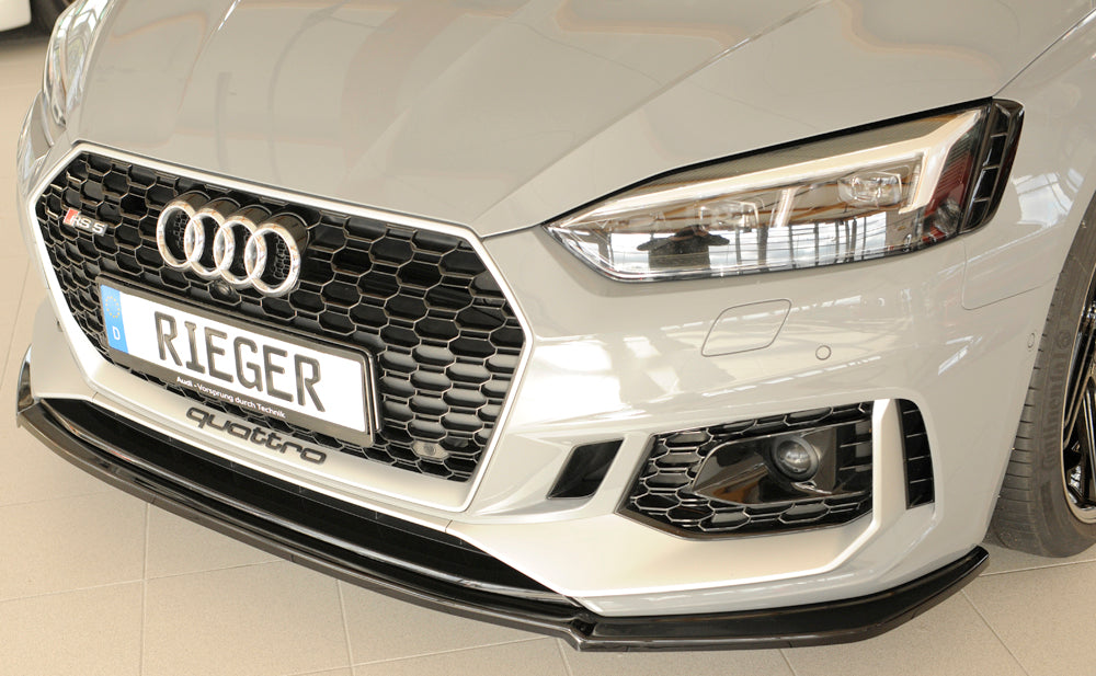 Rieger 00088202 Audi B9 F5 RS5 Front Splitter - Glossy Black