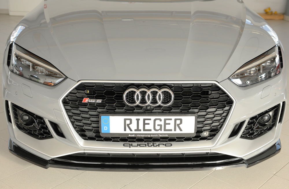 Rieger 00088202 Audi B9 F5 RS5 Front Splitter - Glossy Black
