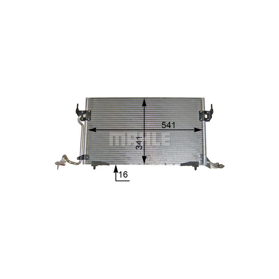 MAHLE ORIGINAL AC 182 000P Air conditioning condenser without dryer