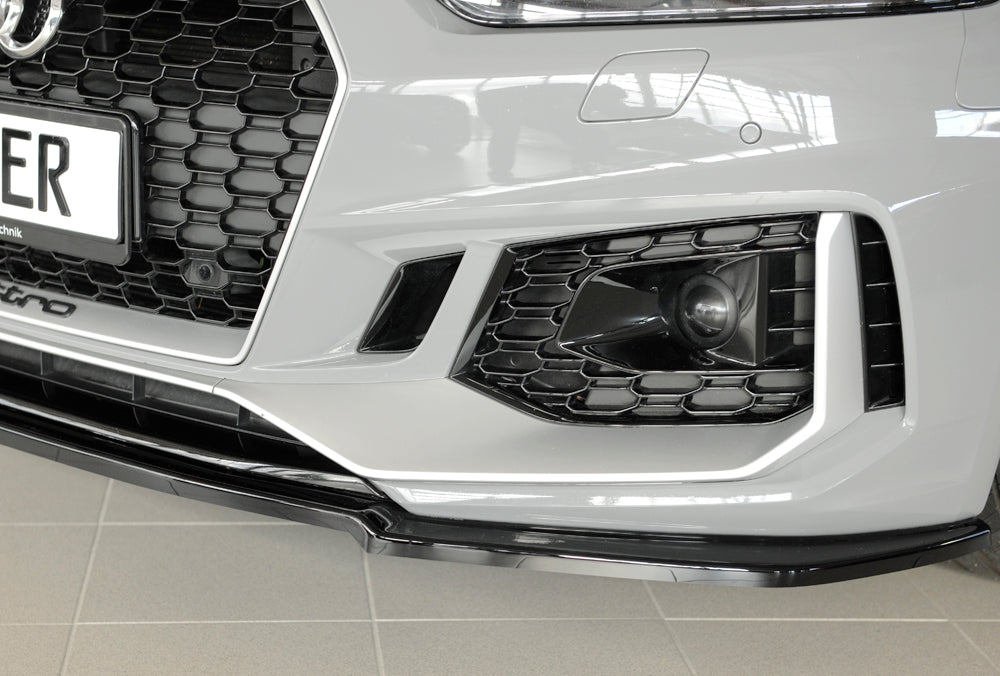 Rieger 00088202 Audi B9 F5 RS5 Front Splitter - Glossy Black