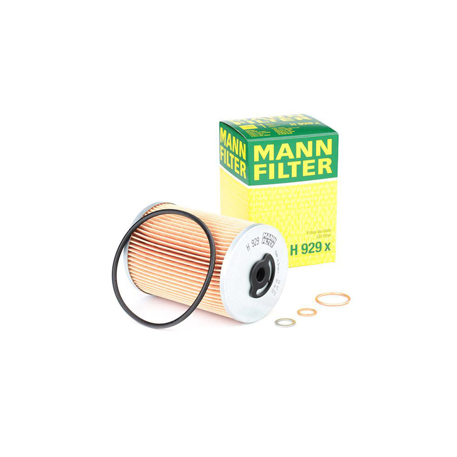 MANN-FILTER H 929 x Oil Filter with seal, Filter Insert
