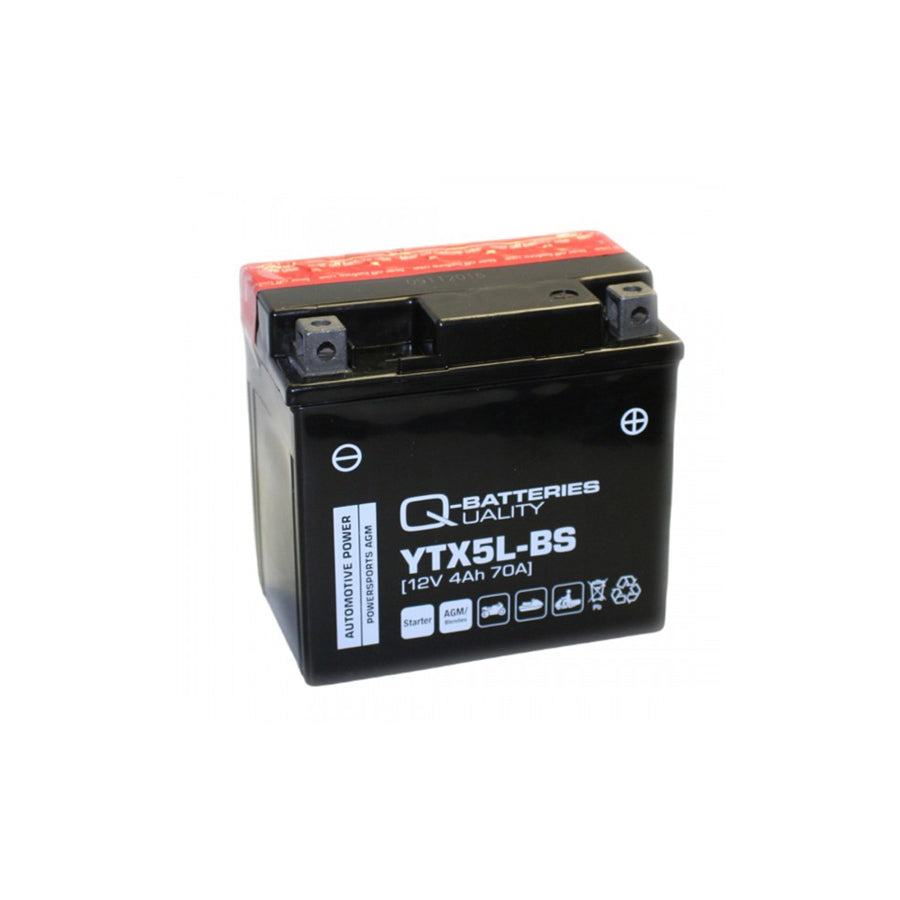 Q-Batteries Motorcycle battery YTX5LBS 50412 AGM 12V 4Ah 70A