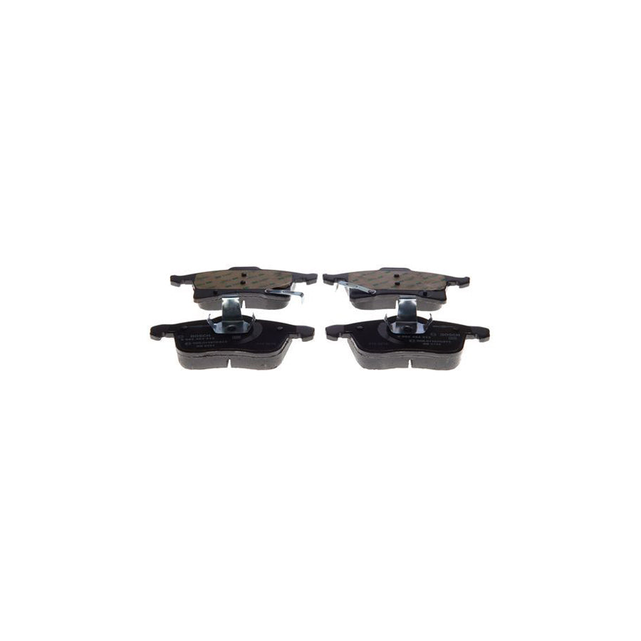 Bosch 0986494513 Brake Pad Set With Acoustic Wear Warning With Anti Squeak Plate With Piston Clip BP1434