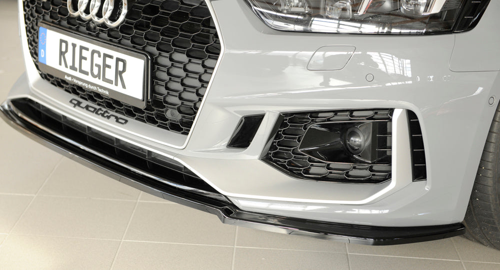 Rieger 00088202 Audi B9 F5 RS5 Front Splitter - Glossy Black