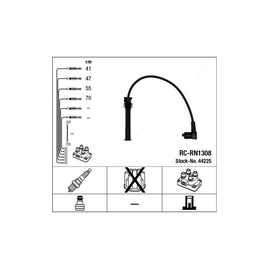 NGK Ignition Cable Kit RC-RN1308 (NGK44225)