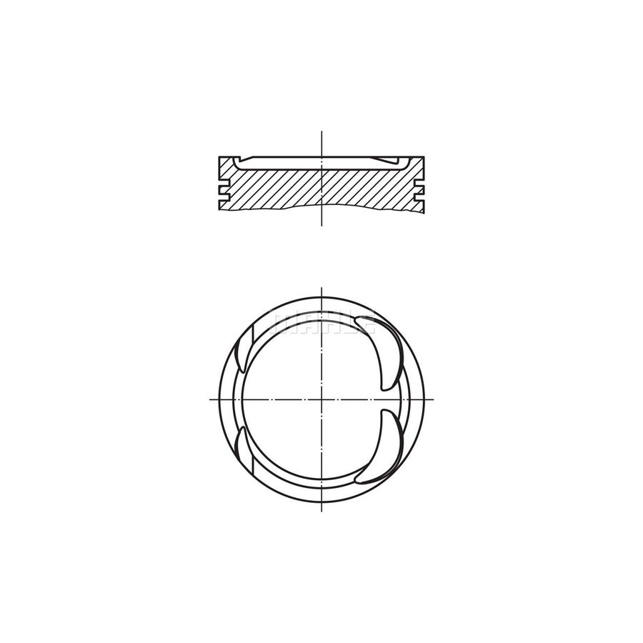 MAHLE ORIGINAL 021 PI 00117 001 Piston 82,96 mm