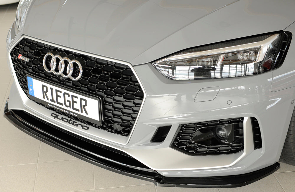 Rieger 00088202 Audi B9 F5 RS5 Front Splitter - Glossy Black