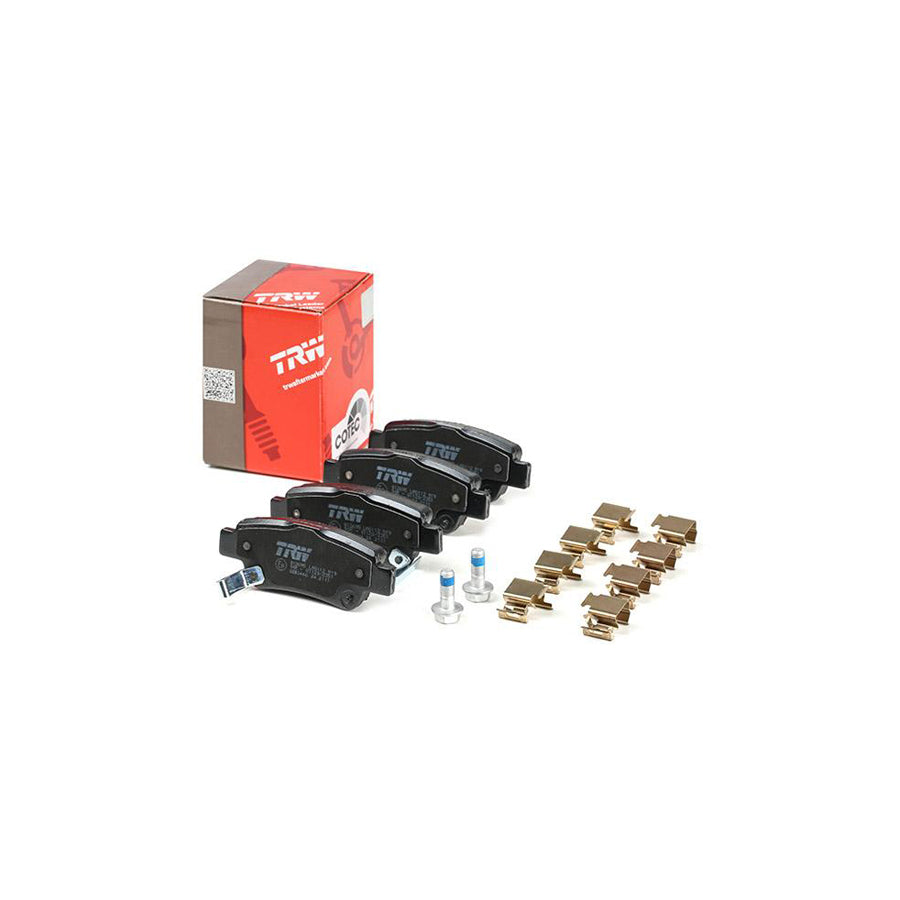 TRW Cotec Gdb3446 Brake Pad Set For Honda Cr V With Acoustic Wear Warning With Brake Caliper Screws With Accessories