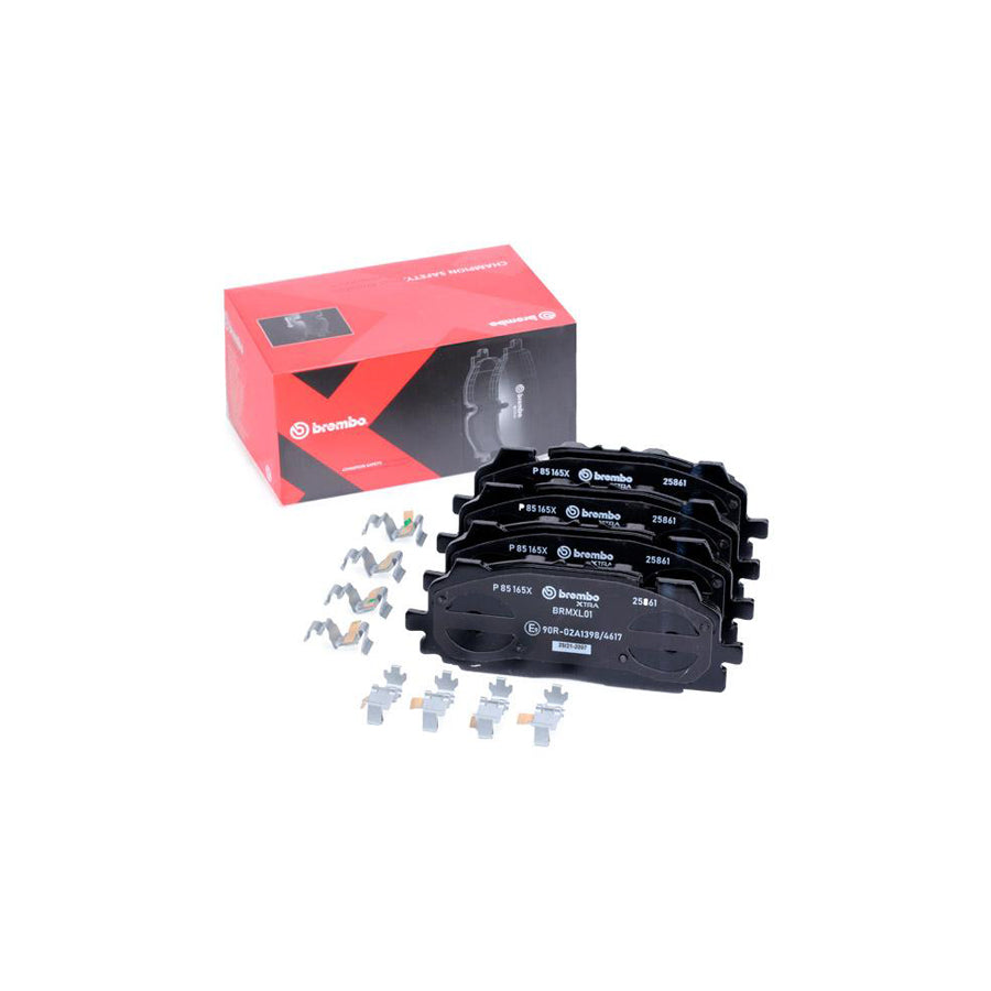 Brembo P 85 165X Brake Pad Set Prepared For Wear Indicator