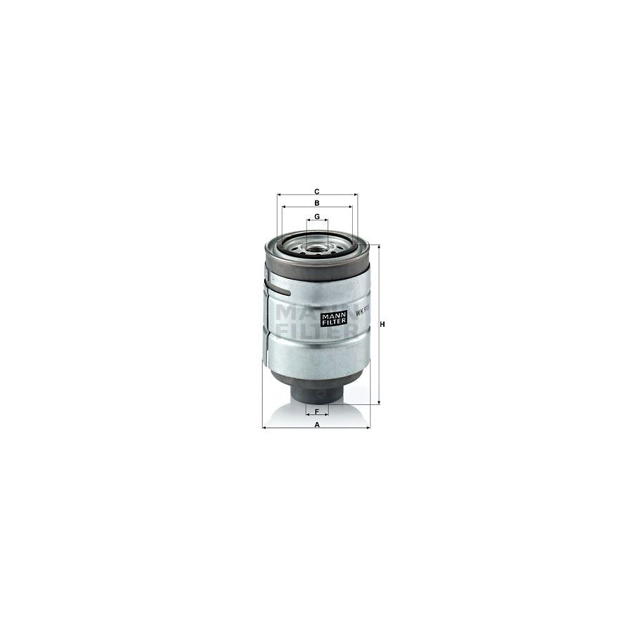 MANN-FILTER WK 918 x Fuel filter with seal