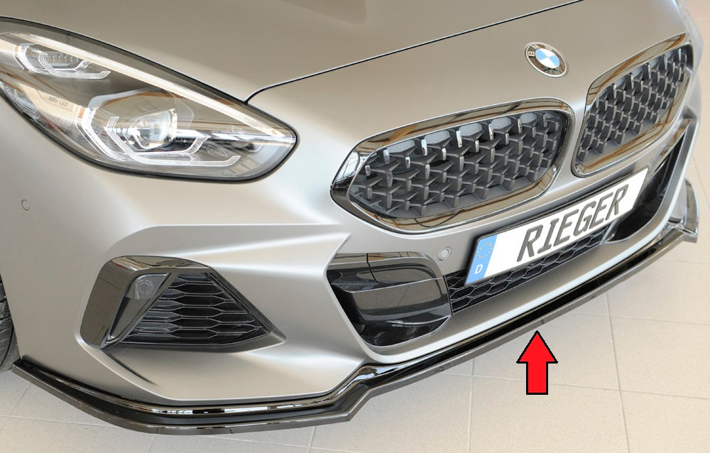 Rieger 00088204 BMW Z4 G4Z/G29 Front Splitter - Glossy Black