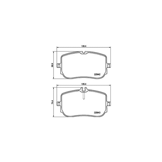 Hella 8DB 355 040 161 Brake Pad Set Prepared For Wear Indicator With Brake Caliper Screws With Accessories