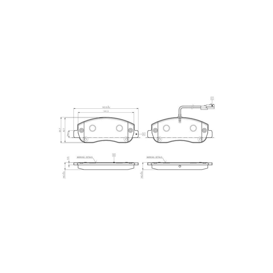Bosch 0986Tb3142 Brake Pad Set
