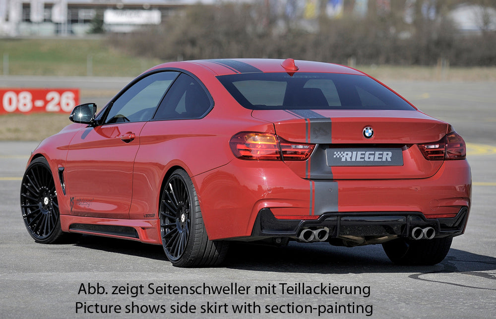 Rieger 00099245 BMW 4 Series F32 F33 Right Side Skirt - Carbon-Look