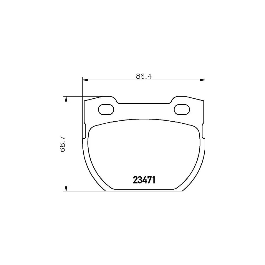 Hella 8DB 355 010 921 Brake Pad Set For Land Rover Defender Not Prepared For Wear Indicator