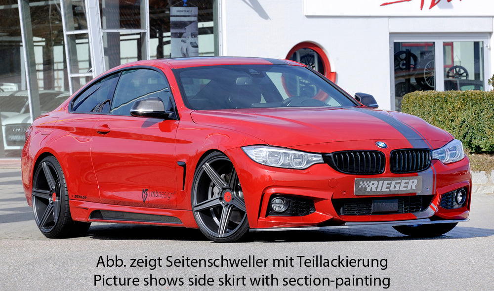 Rieger 00099245 BMW 4 Series F32 F33 Right Side Skirt - Carbon-Look
