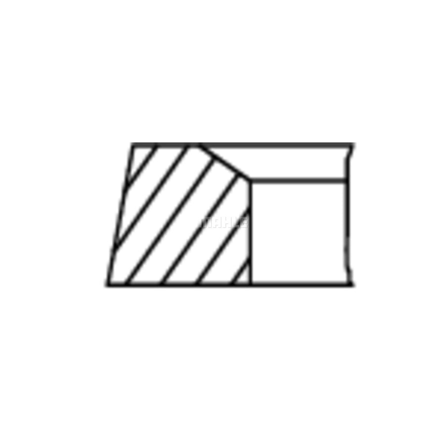 MAHLE ORIGINAL 021 01 V0 Piston Ring Kit Cyl.Bore: 75,8mm