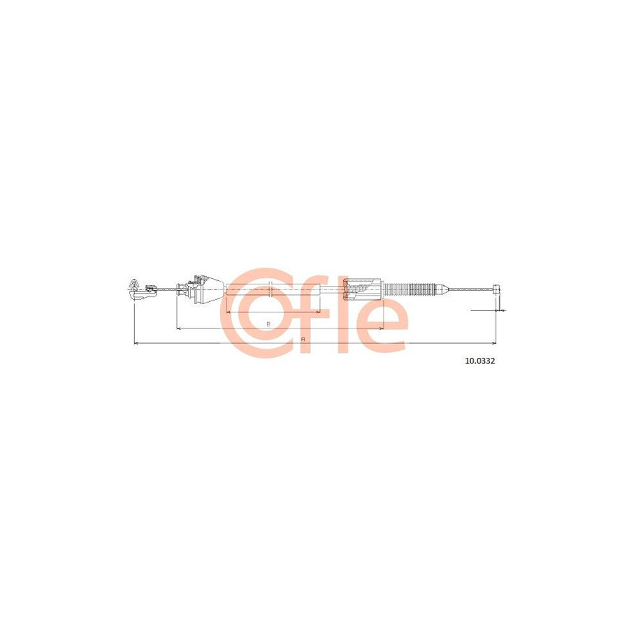 COFLE 10.0332 Throttle Cable for RENAULT LAGUNA | Duco Car Parts UK Car Parts