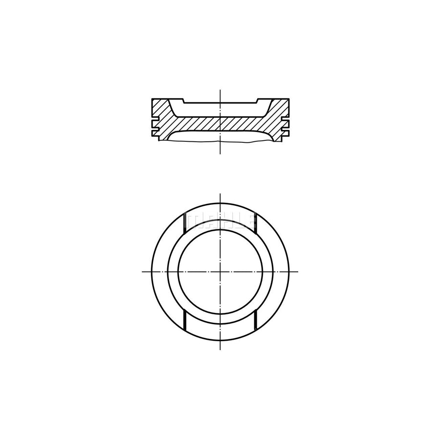 MAHLE ORIGINAL 033 20 00 Piston 81,01 mm
