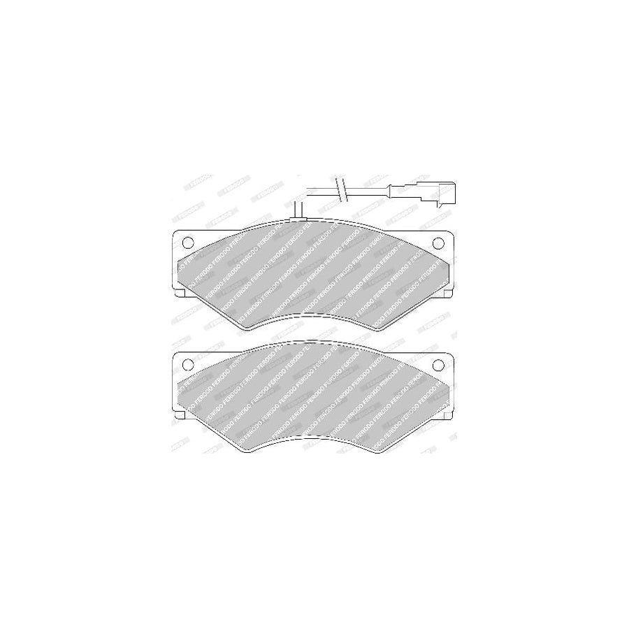 Ferodo Premier Fvr1350 Brake Pad Set For Iveco Daily Incl Wear Warning Contact Without Accessories