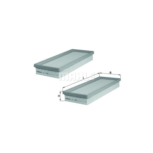 MAHLE ORIGINAL LX 1466/S Air Filter Filter Insert