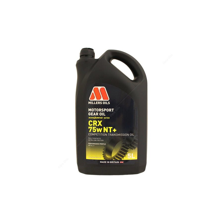 Millers Oils Motorsport CRX 75w NT+ Fully Synthetic Transmission Oil 5l