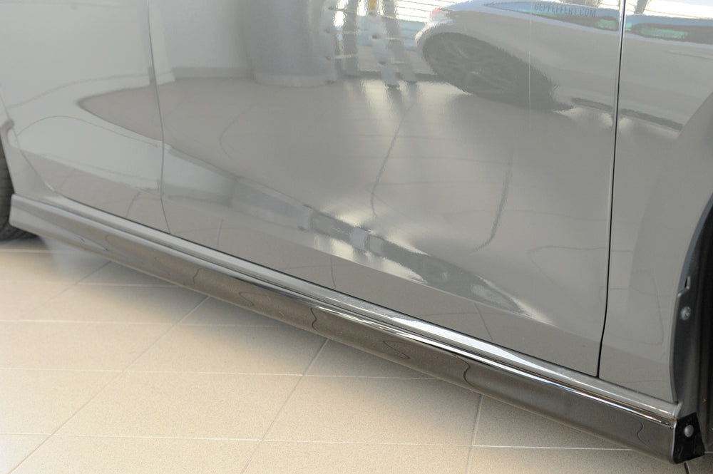 Rieger 00088206 VW Mk8 Golf Right Side Skirt (GTI, GTD & GTE) - Glossy Black