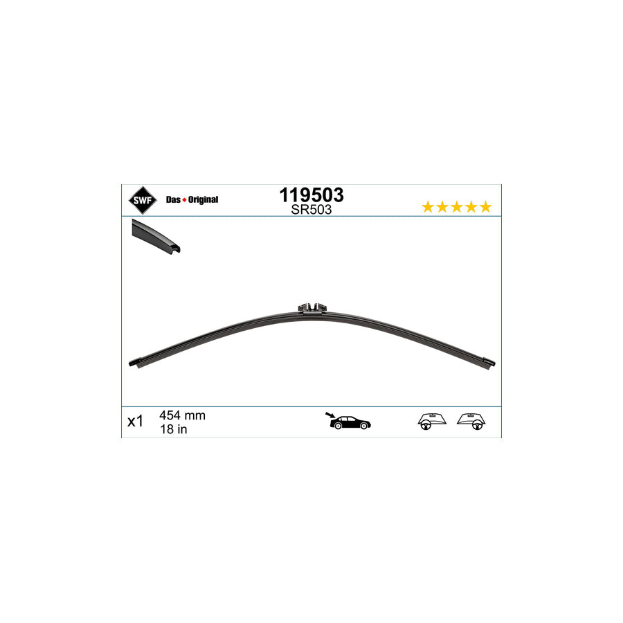 Swf Visioflex Rear 119503 Wiper Blade | Duco Car Parts UK Car Parts