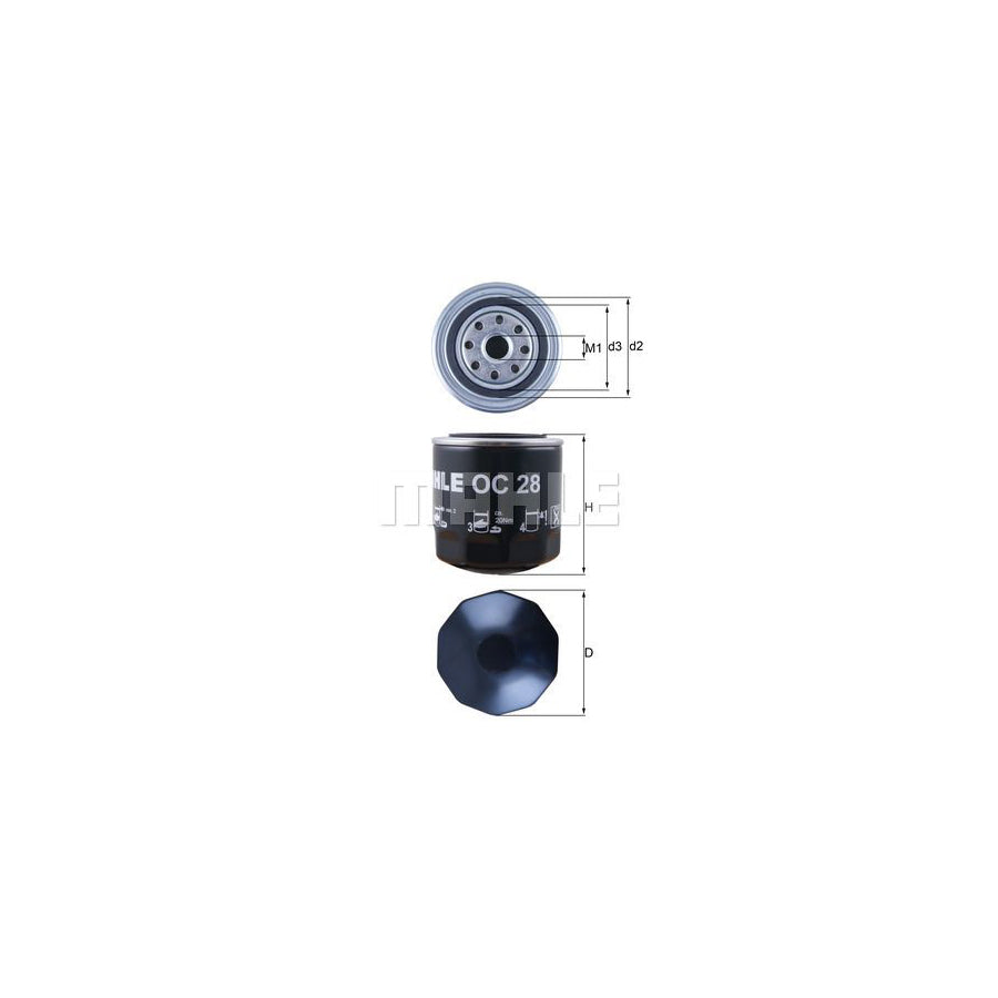 MAHLE ORIGINAL LX 897 Air Filter Filter Insert