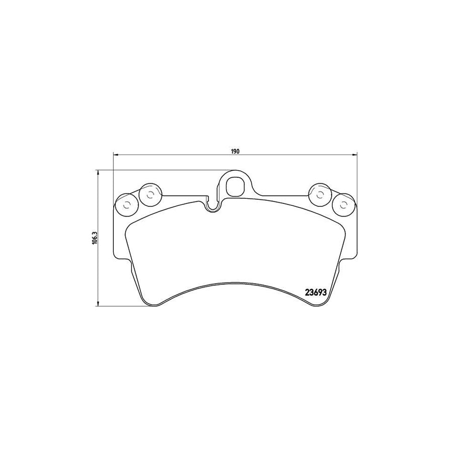 Brembo P 85 065 Brake Pad Set Prepared For Wear Indicator With Counterweights