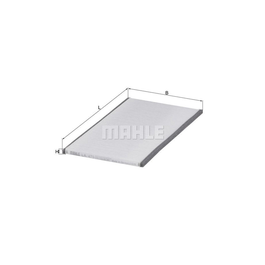 MAHLE ORIGINAL LA 475 Pollen filter Particulate Filter
