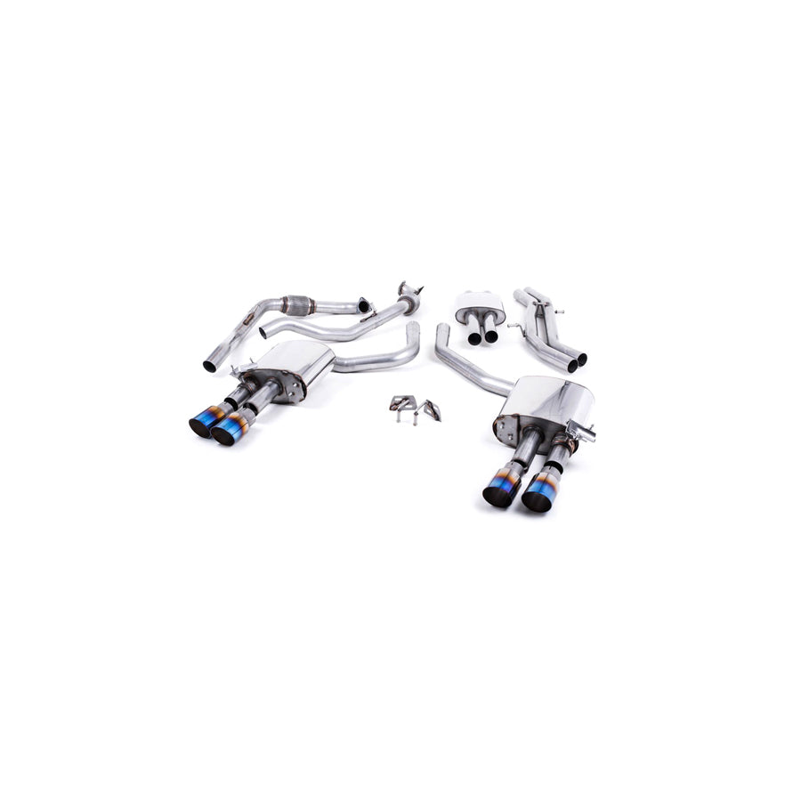 MillTek Audi B9 Resonated Cat-Back Exhaust (S4 & S5)