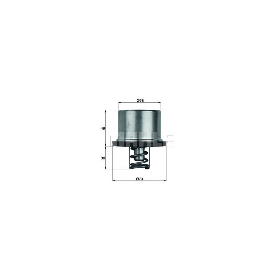 MAHLE ORIGINAL THD 1 82 Engine thermostat Opening Temperature: 82°C, with seal