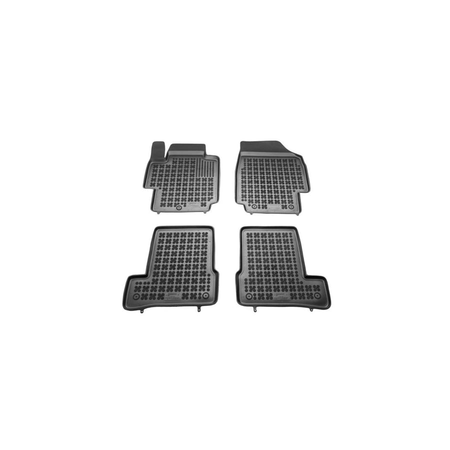 REZAW PLAST Tailored 201810 Floor mat set for NISSAN Micra III Hatchback (K12) Elastomer, Front and Rear, Quantity: 4, Black