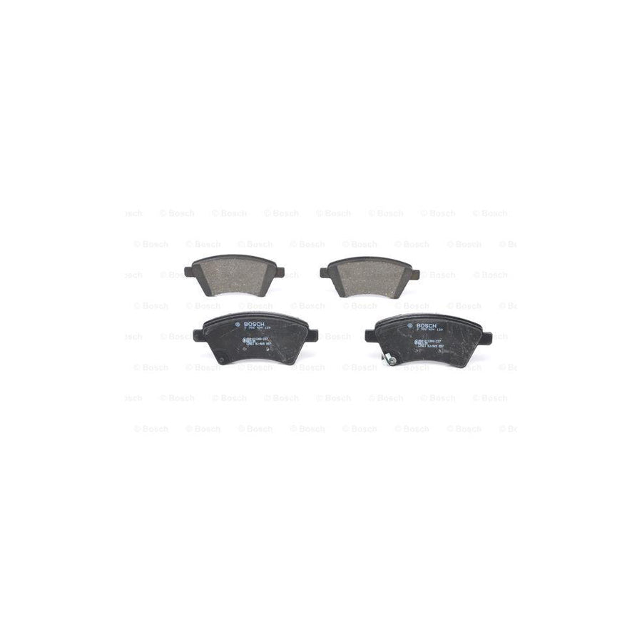 Bosch 0986494129 Brake Pad Set With Acoustic Wear Warning With Anti Squeak Plate With Mounting Manual BP1040