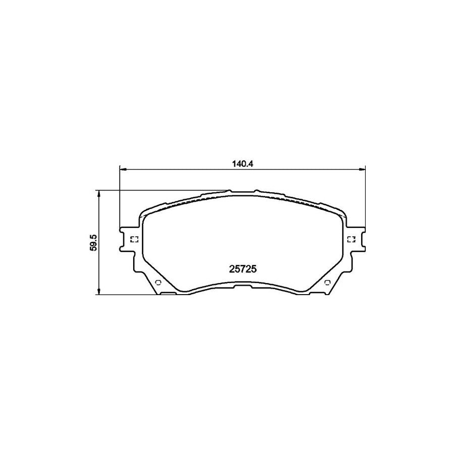 Hella 8DB 355 020 901 Brake Pad Set For Mazda 6 Not Prepared For Wear Indicator With Accessories