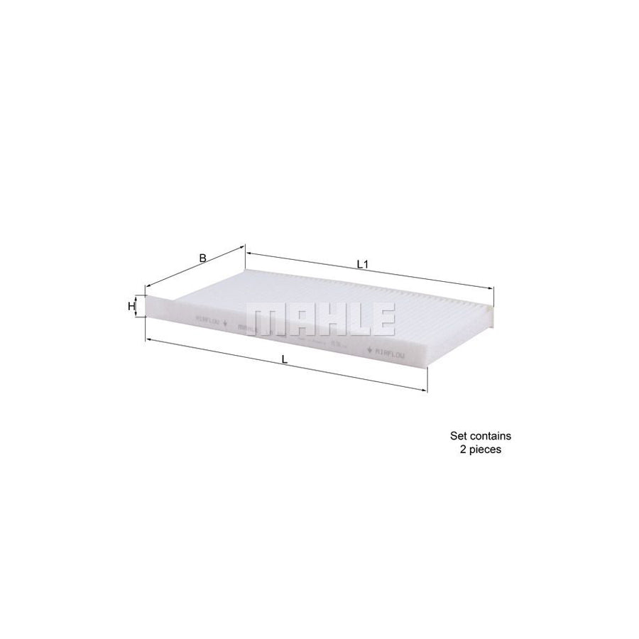 MAHLE ORIGINAL LA 468/S Pollen filter Particulate Filter