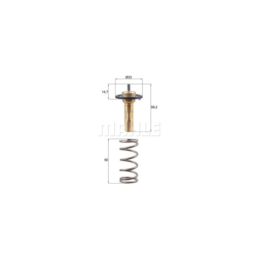 MAHLE ORIGINAL TX 265 89D Engine thermostat Opening Temperature: 89°C, with seal