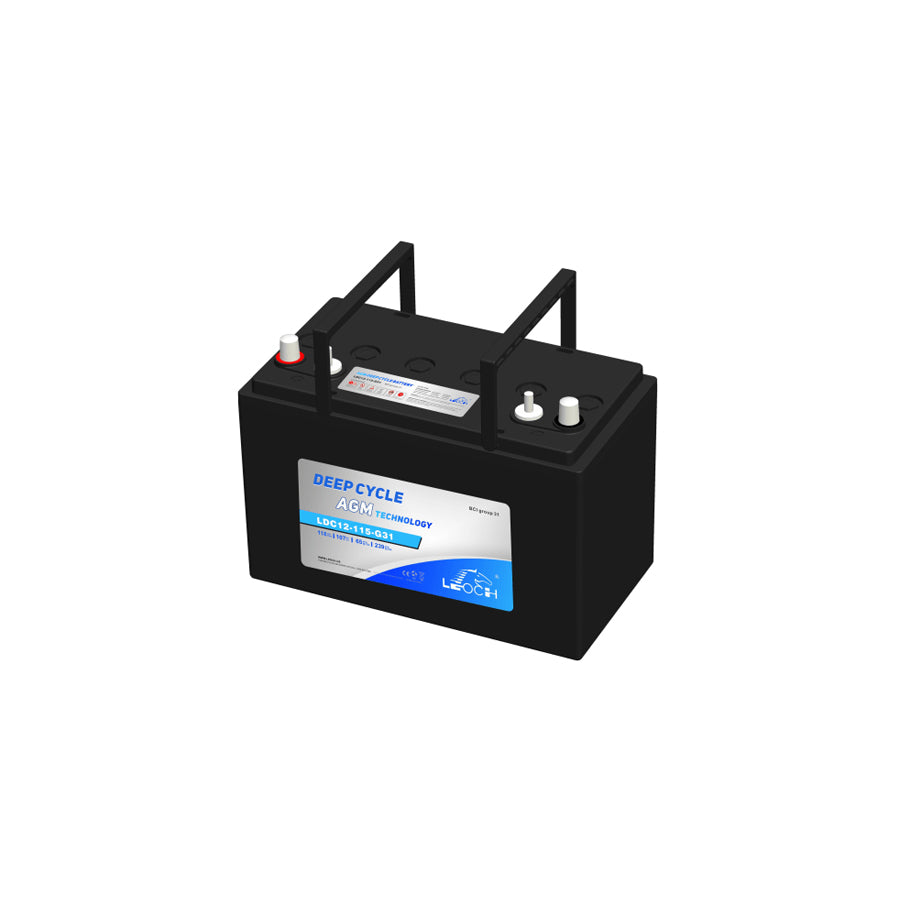 Leoch 12V 118Ah Deep Cycle AGM Battery - LDC12-115-G31-DT