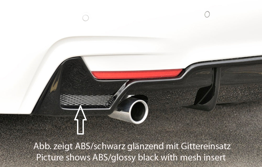 Rieger 00099260 BMW 4 Series F32 F33 F36 Rear Diffuser for Original Tailpipe Left - Carbon-Look