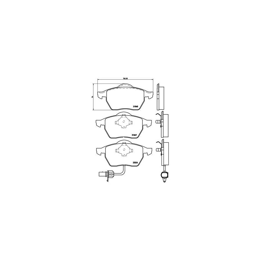 Brembo P 85 060 Brake Pad Set