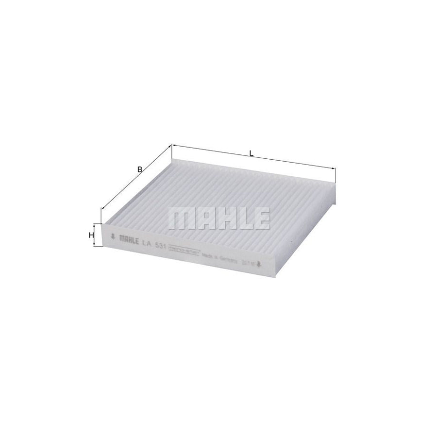 MAHLE ORIGINAL LA 531 Pollen filter Particulate Filter